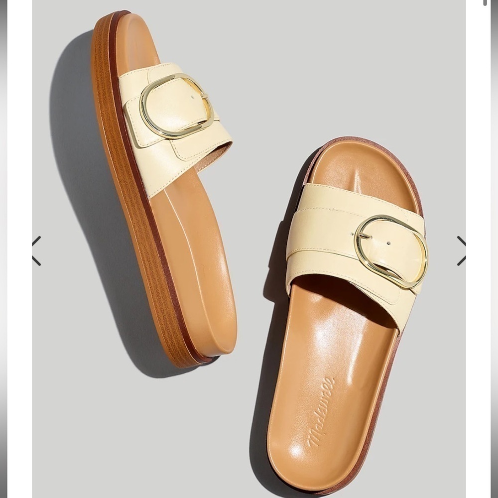 Madewell The Dayna Buckle-Strap Sandals shoes NK022 8 white